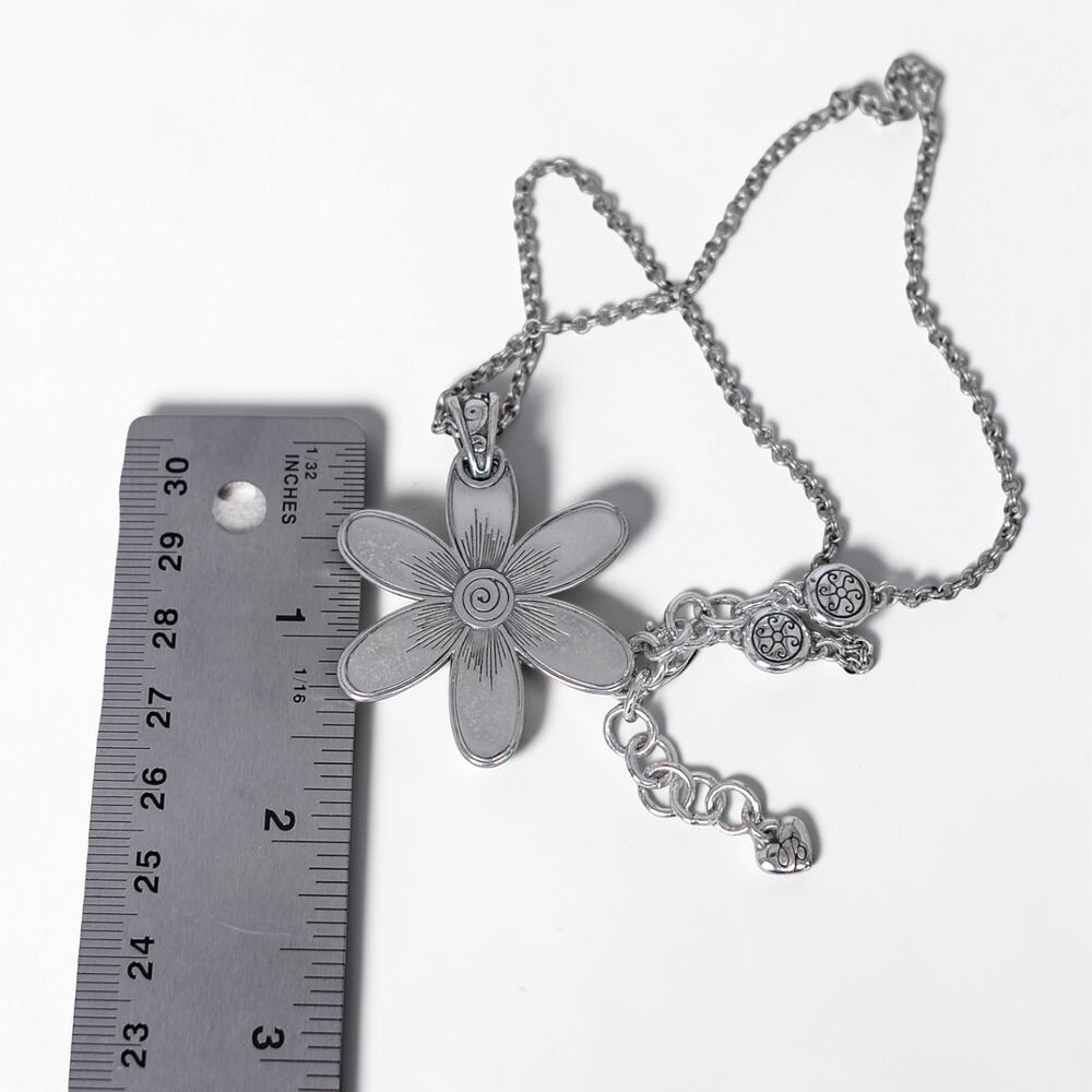 Brighton Dazzle Bloom Twin Daisy Pendant Necklace Crystal Floral Garden Retired - Picture 6 of 6